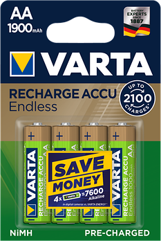 Акумулятор VARTA Accu Endless AA 2100 Cycles 1900mAh Blister 4