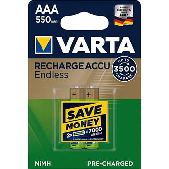 Акумулятор VARTA Accu Endless AAA 3500 Cycles 550 mAh Blister 2