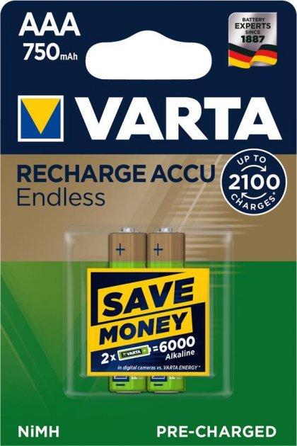 Акумулятор VARTA Accu Endless AAA 2100 Cycles 750 mAh Blister 2