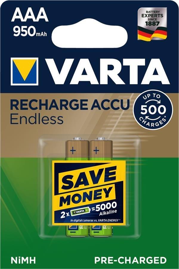Акумулятор VARTA Accu Endless AAA 500 Cycles 950 mAh Blister 2