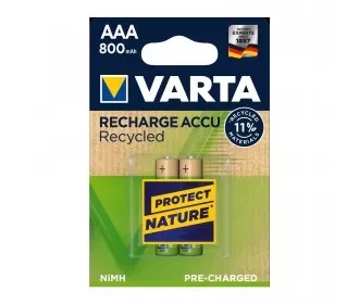 Акумулятор VARTA Accu Recycled 2 AAA 800mAh