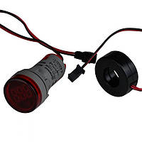 Индикатор з амперметром ENERGIO AD22-22AM красный