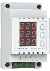 Трифазний вольтметр V3 ZUBR, фото 1