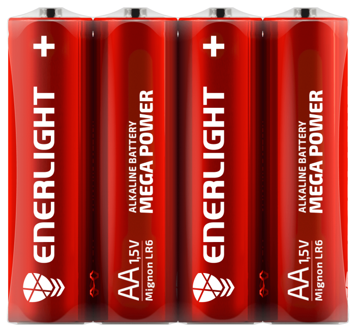 Батарейка ENERLIGHT MEGA POWER AA FOL 4