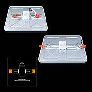 Світильник світлодіодний Biom CL-S18W-5 18 Вт квадратний 5000 K, фото 4