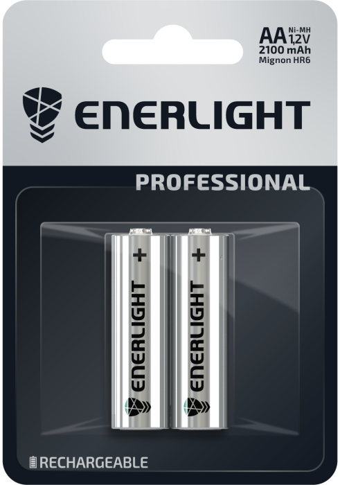Аккумулятор ENERLIGHT Professional AA 2100mAh BLI 2