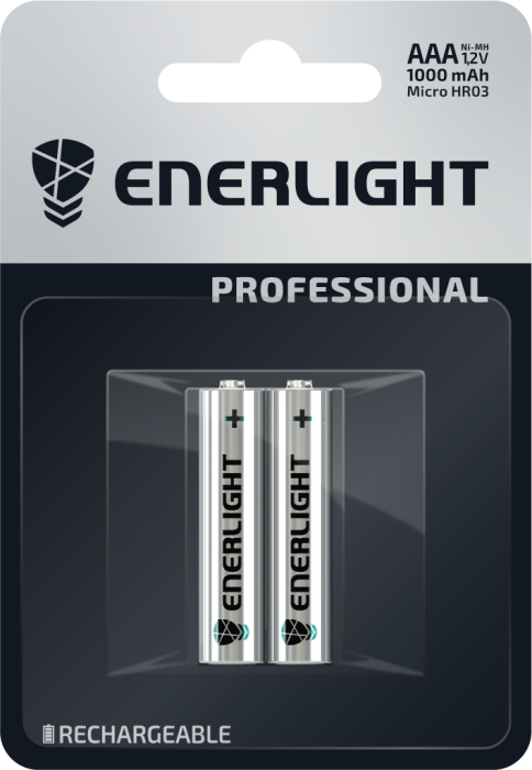 Аккумулятор ENERLIGHT Professional AAA 1000mAh BLI 2