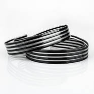 Декоративна стрічка DS-S530-01-4B до світильника SML-S21-90-DIY(4 чорних смужки), фото 2