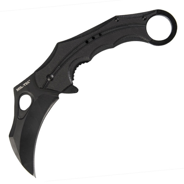 Ніж складаний Mil-Tec G10 Karambit Чорний 15301402