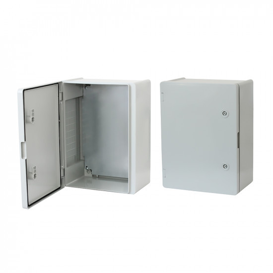 Щит ERKA 023, 300x400x180 з монтажною панеллю, опалові двері IP 65