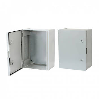 Щит ERKA 024, 400x500x210 з монтажною панеллю, опалові двері IP 65