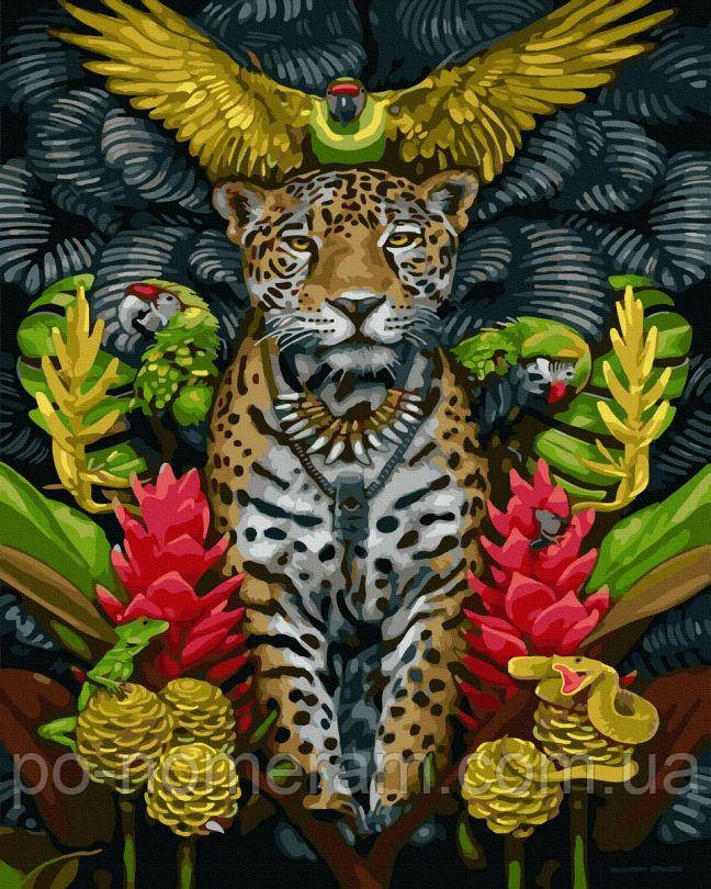 Акційна Картина за номерами Грація леопарда (BK-GX44789) 40 х 50 см, фото 1