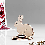 Великодня підставка для яйця Зайчик 120х100мм, фото 2