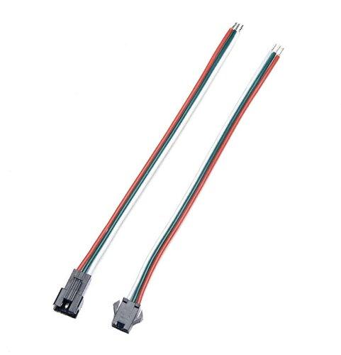 Коннектор SC-23-W-3 SPI 3pin (комплект male+female з проводом)