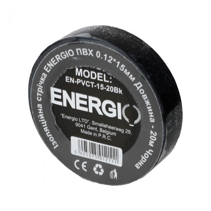 Ізоляційна стрічка ENERGIO ПВХ 0.12*15мм 20м чорна