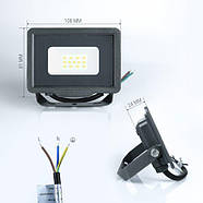 Світлодіодний прожектор BIOM 10W S5-SMD-10-Slim 6200К 220V IP65, фото 2