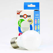 Світлодіодна лампа Biom BT-544 G45 4W E27 4500К матова, фото 5