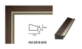 Пластиковий багет для рам AM2816-84S
