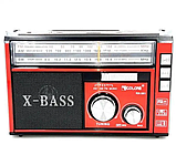 Радіоприймач портативний Golon RX-381/2 USB+SD з ліхтариком LED Червоний, фото 7