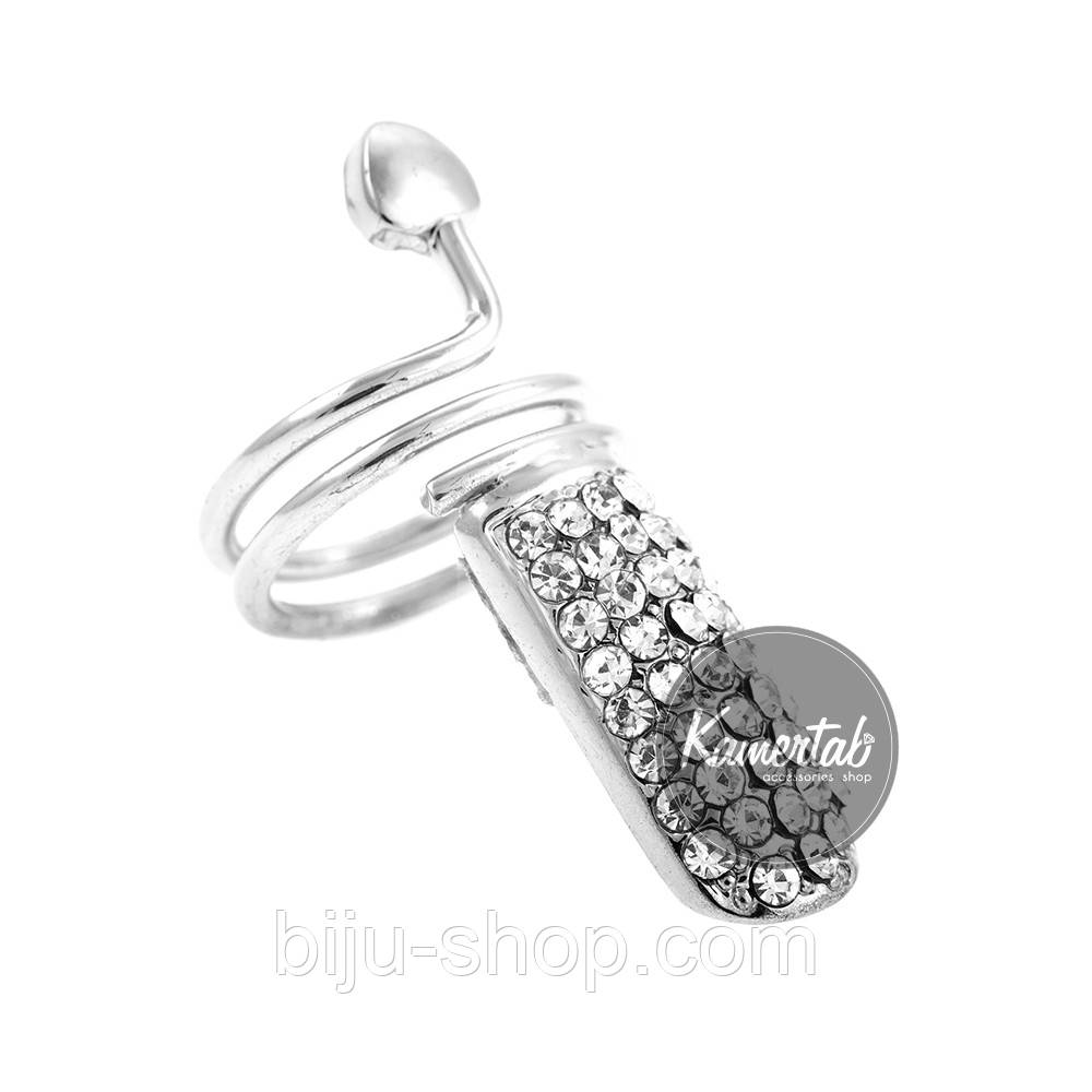 Кольцо на ногти Риони, розмір 12, колір серебристий, фото 1