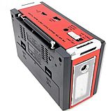 Радіоприймач Golon RX-381/2 USB+SD акумуляторний з ліхтариком LED Червоний, фото 8
