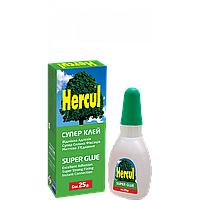 Супер-клей "HERCUL Super Glue" брутто вес 25 гр (с учетом веса тюбика)