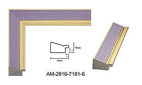 Пластиковий багет для рам AM2816-7191-6