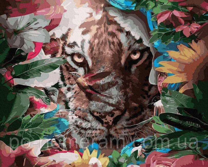 Акційна Картина за номерами Тигр у природі (ANG208) 40 х 50 см, фото 1