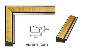 Пластиковий багет для рам AM2816-X811