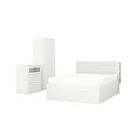 Комплект меблів IKEA для спальні 3 предмета BRIMNES (894.956.82)