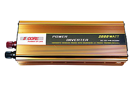 Перетворювач (інвертор) 12 V-220 V 5 Core 2000 W gold (3_02492)