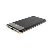 Power Bank Aspor A385 10000mAh (2USB/1A/2.1А)- чорний- рожеве золото