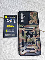 Ударопрочный чехол Camshield Serge Ring Camo для Samsung Galaxy M23 5G / M13 4G (Коричневый / Army Brown)