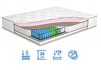 Матрас ортопедический Сан 160*190 с независимым пружинным блоком Матролюкс