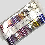 Набір (12 шт/уп.) різнокольорової фольги лиття у рулоні для дизайну нігтів, фото 2