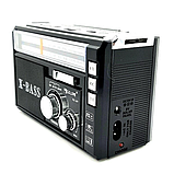 Акумуляторний радіоприймач Golon RX-381/2 USB/SD з LED ліхтарем Чорний, фото 3