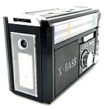 Акумуляторний радіоприймач Golon RX-381/2 USB/SD з LED ліхтарем Чорний, фото 5