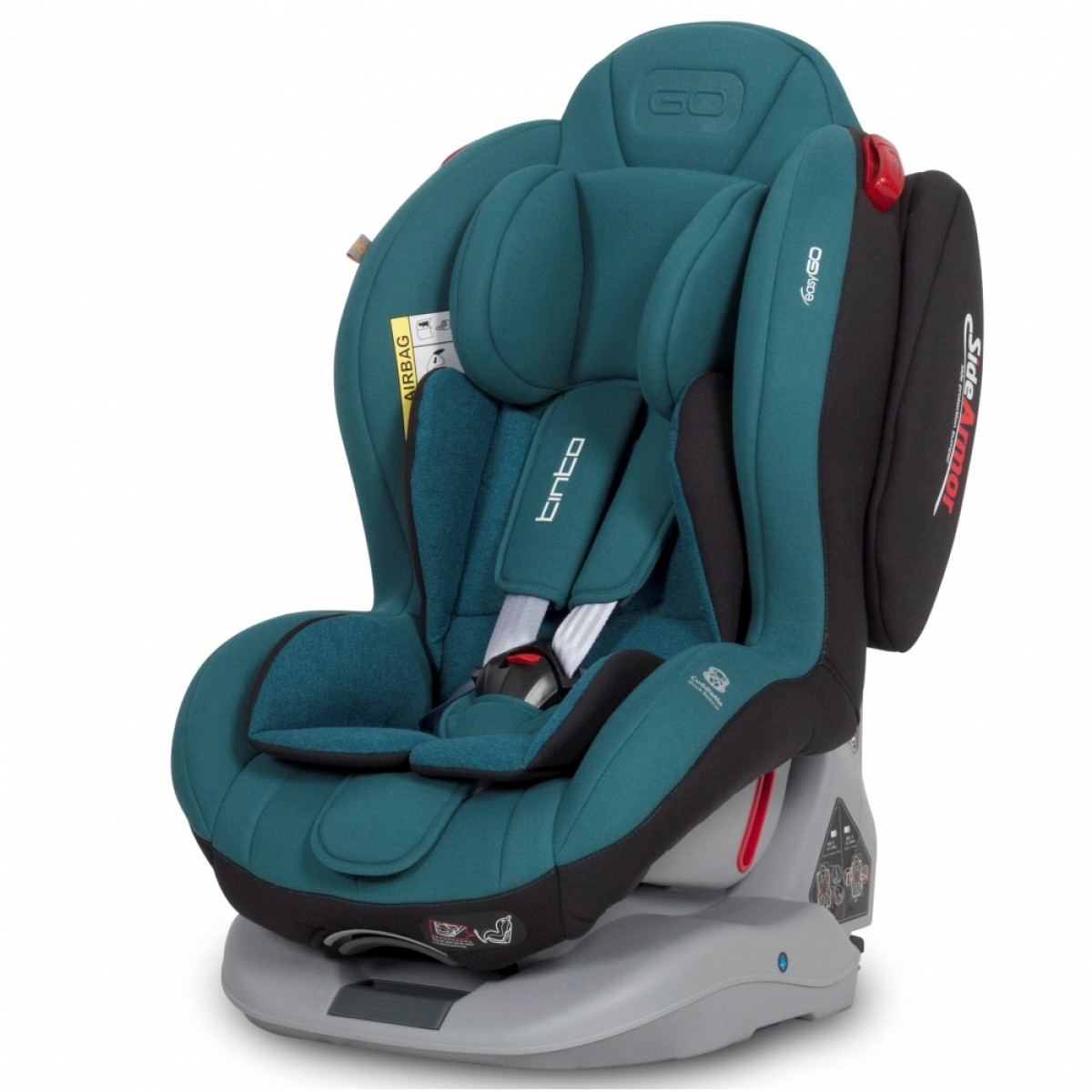 Автокресло EasyGo Tinto Isofix от 0 до 25 кг, Бірюза