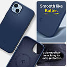 Чохол Spigen для iPhone 14 — Silicone Fit MAG, Navy Blue (ACS05068), фото 9