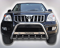 Кенгурятник WT004 (нерж) Toyota LC 120 Prado 2003-2009