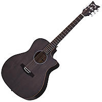 Акустическая гитара с вырезом SCHECTER DELUXE ACOUSTIC SSTBLK