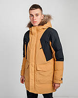 Чоловіча зимова куртка, жовтого кольору.