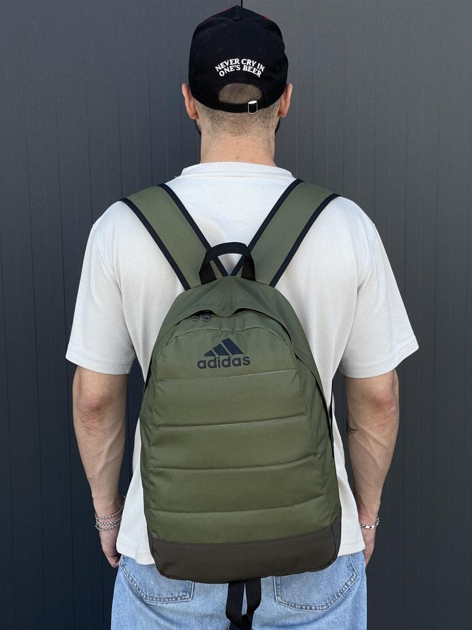 Рюкзак Adidas чоловічий жіночий спортивний міський хакі портфель молодіжний сумка адідас