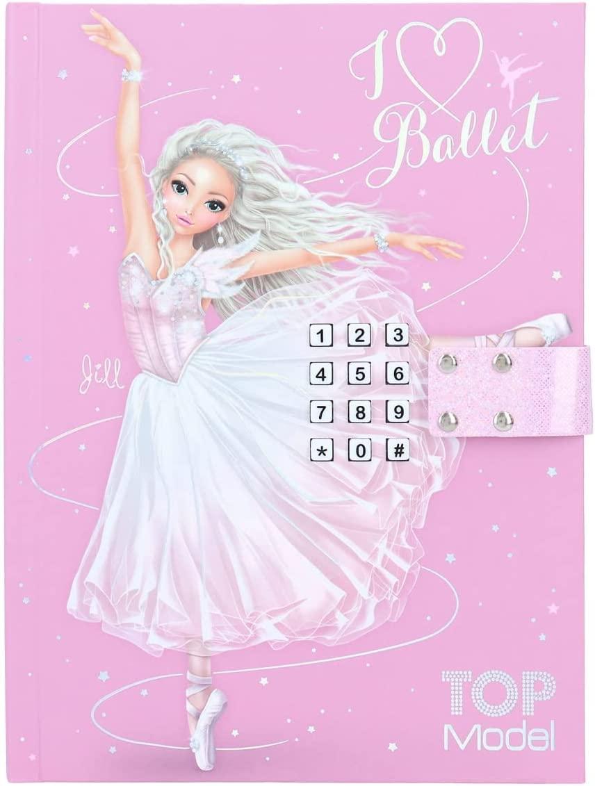 TOP Model Щоденник BALLET з кодовим замком та мелодією Топ Модел Балет (12124)