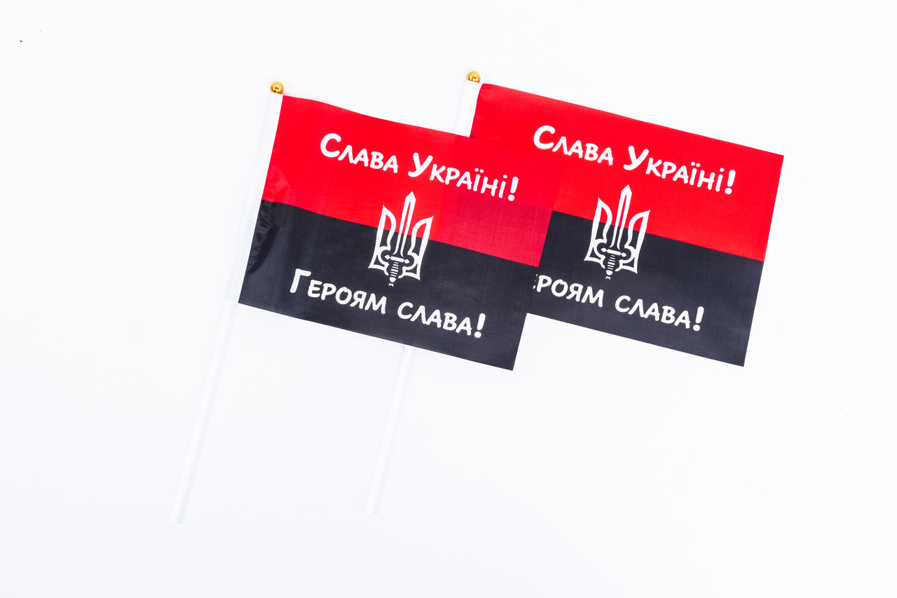 Сувенірний прапор ОУН-УПА 20*14см