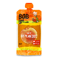 Пюре персика без сахара Bob Snail, 400г