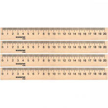 Лінійка 20 см, дерев'яна MZOPT