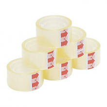 Скотч прозорий канцелярський 20*24мм (6 бобін) MZOPT