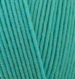 Alize COTTON GOLD HOBBY (Котон Голд Хобі) № 610 смарагдовий (Пряжа бавовна, нитки для в'язання), фото 2