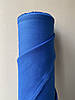 Сорочково-платтєва лляна тканина кольору електрик, колір 1318/579, фото 5